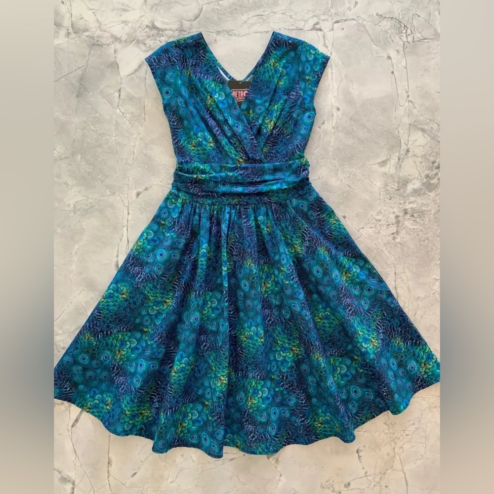 Retrolicious Peacock Dress - worn once!